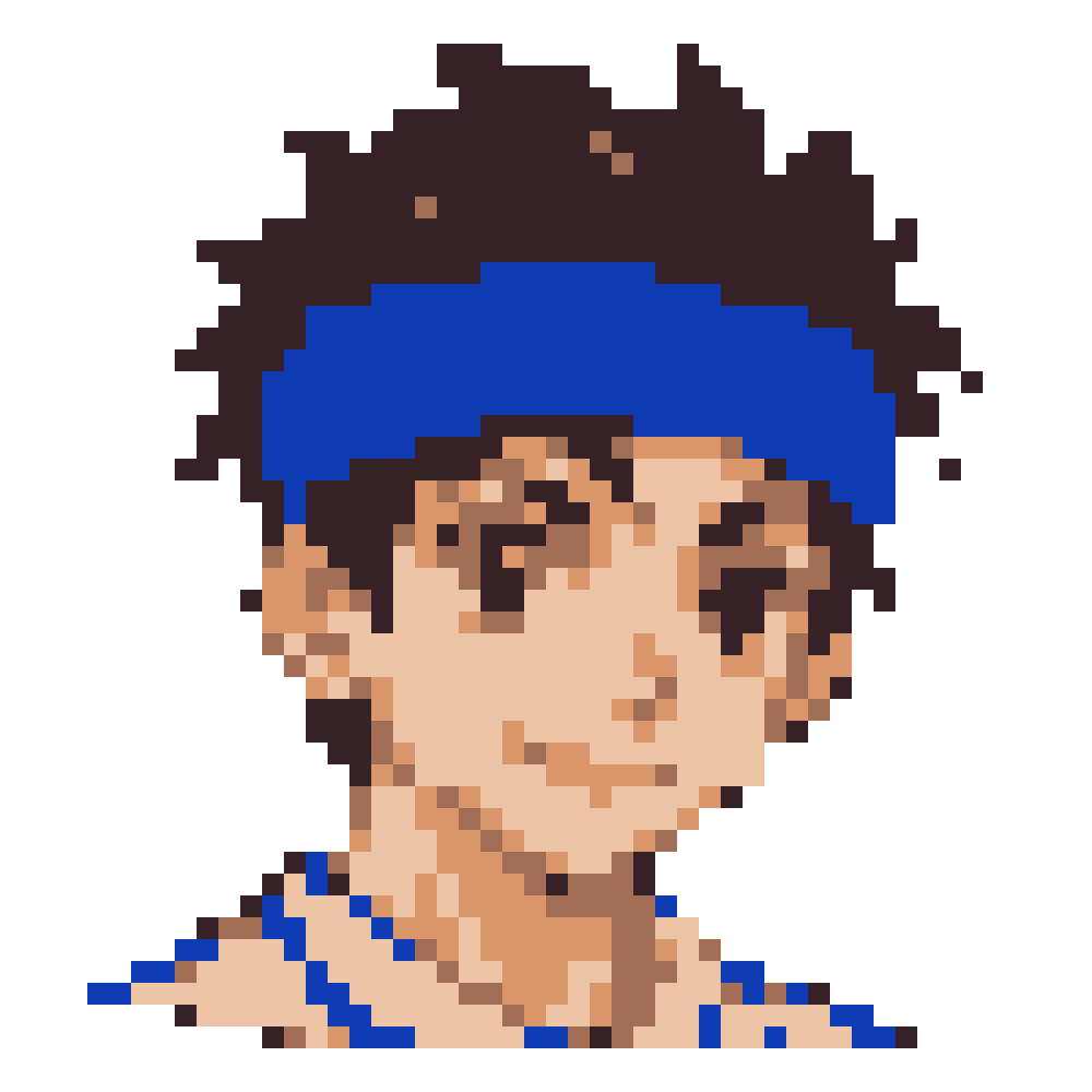 Cobalt Headband Boy — Youthful Anime Portraits patterns