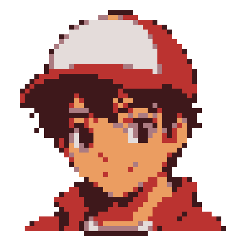 Red-and-White Baseball-Cap Boy — Youthful Anime Portraits patterns