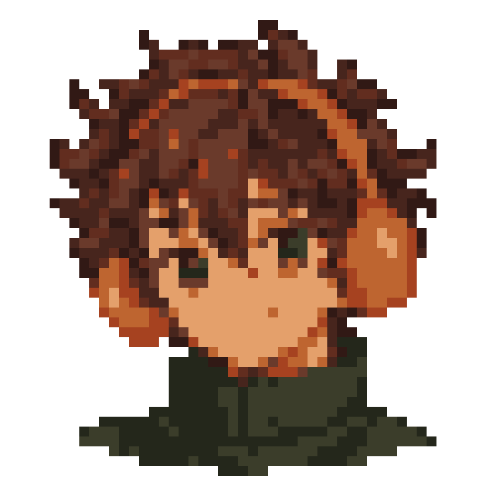 Deep-Green Turtleneck Boy — Youthful Anime Portraits patterns