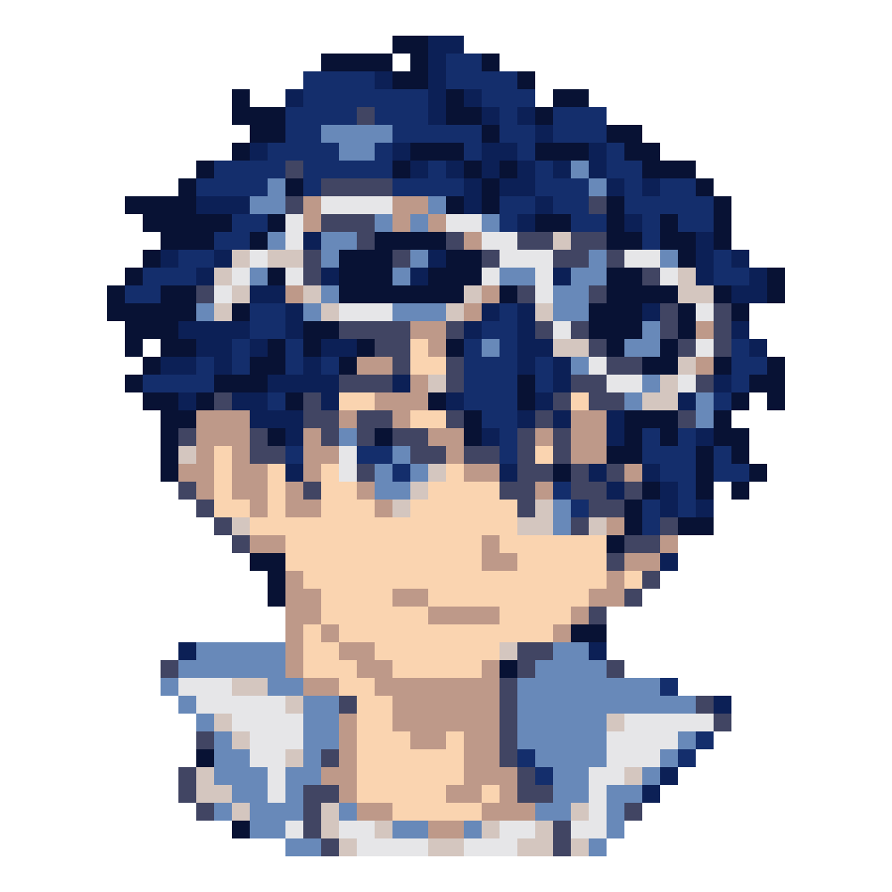 White Sunglasses Boy — Youthful Anime Portraits patterns