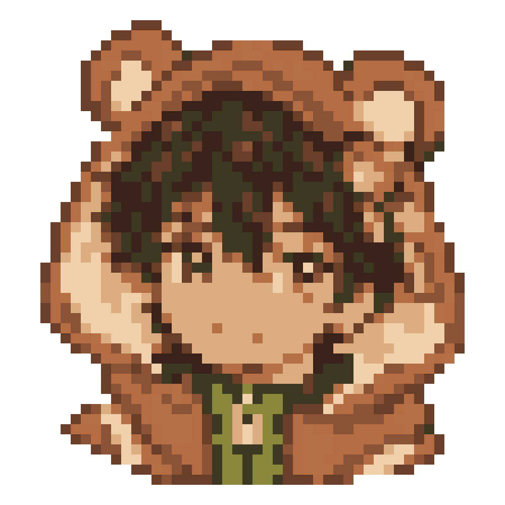 Bear-Ear Hoodie Boy — Youthful Anime Portraits patterns