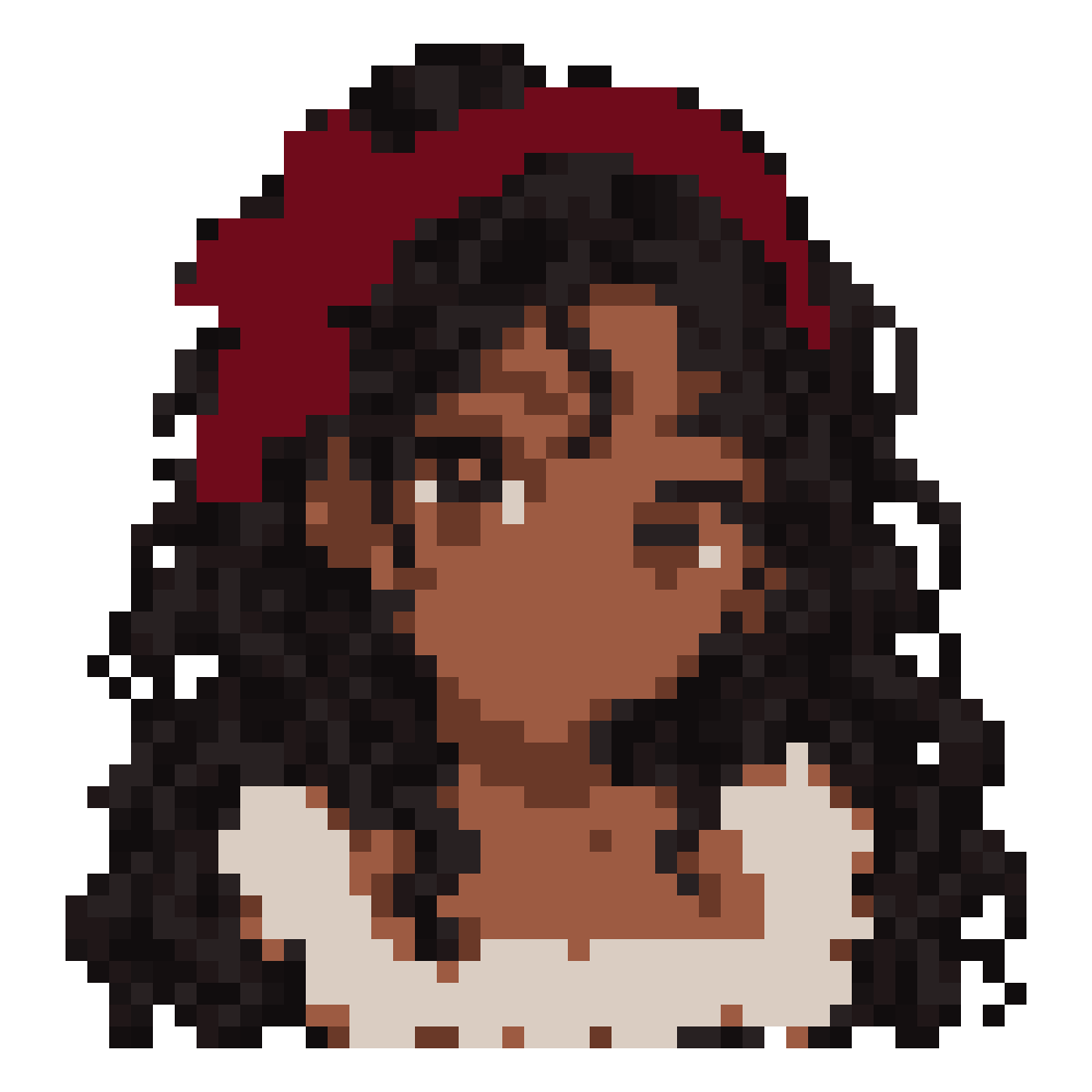Red-Velvet Headband Girl — Youthful Anime Portraits patterns