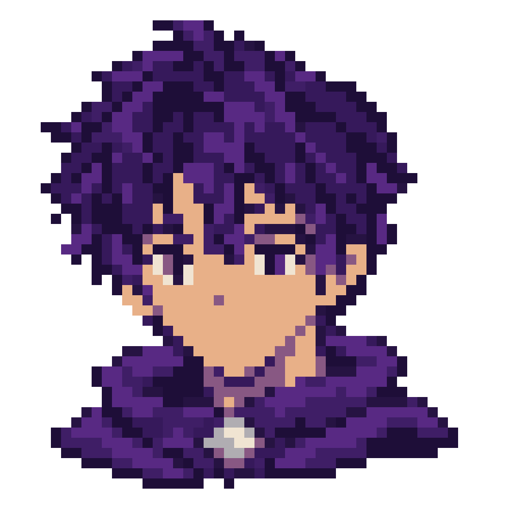 Grape Cape-Collar Boy — Youthful Anime Portraits patterns