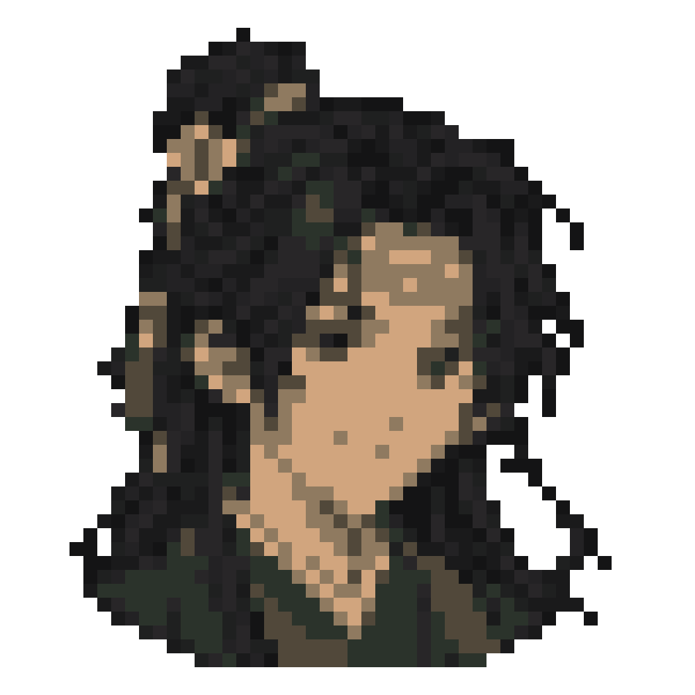 Gray Forehead-Band Boy — Youthful Anime Portraits patterns
