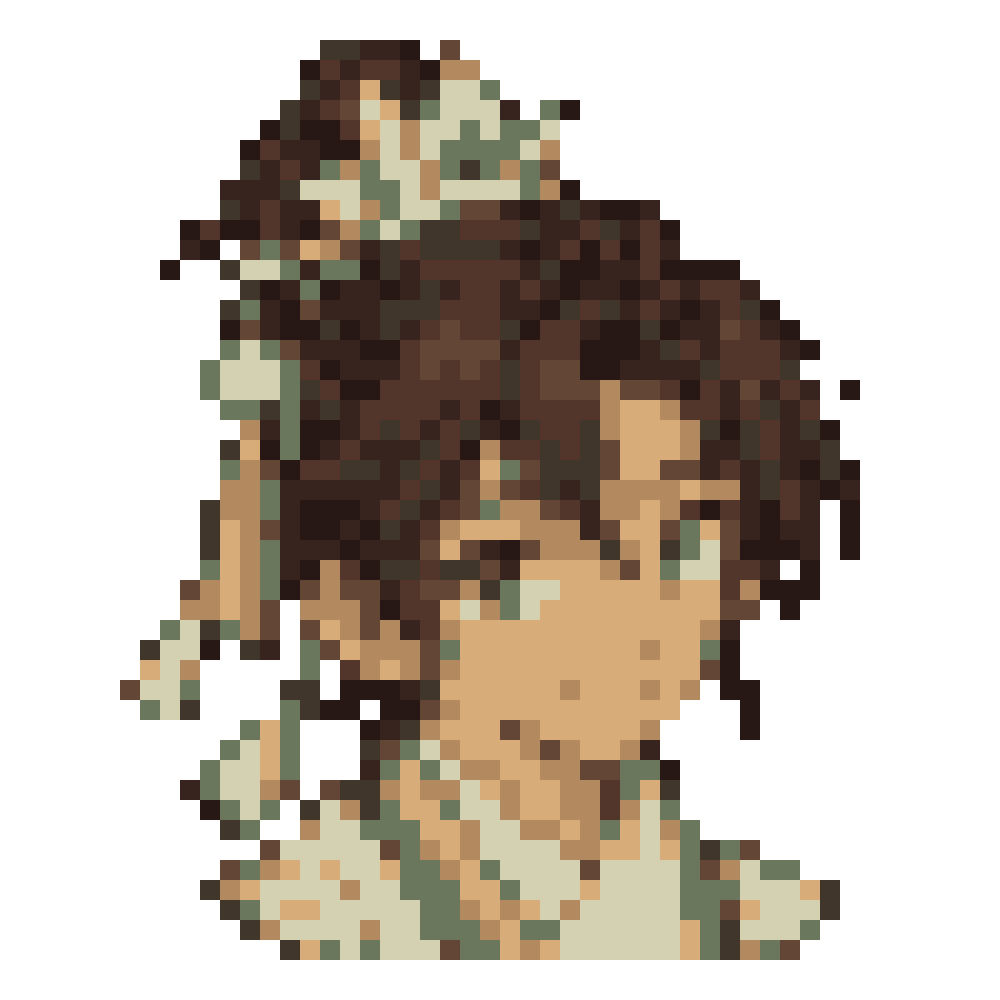 Jade Mini-Crown Boy — Youthful Anime Portraits patterns