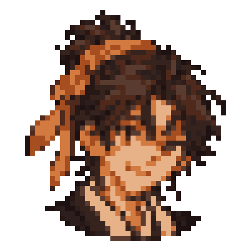 Orange Knotted-Headband Boy — Youthful Anime Portraits patterns