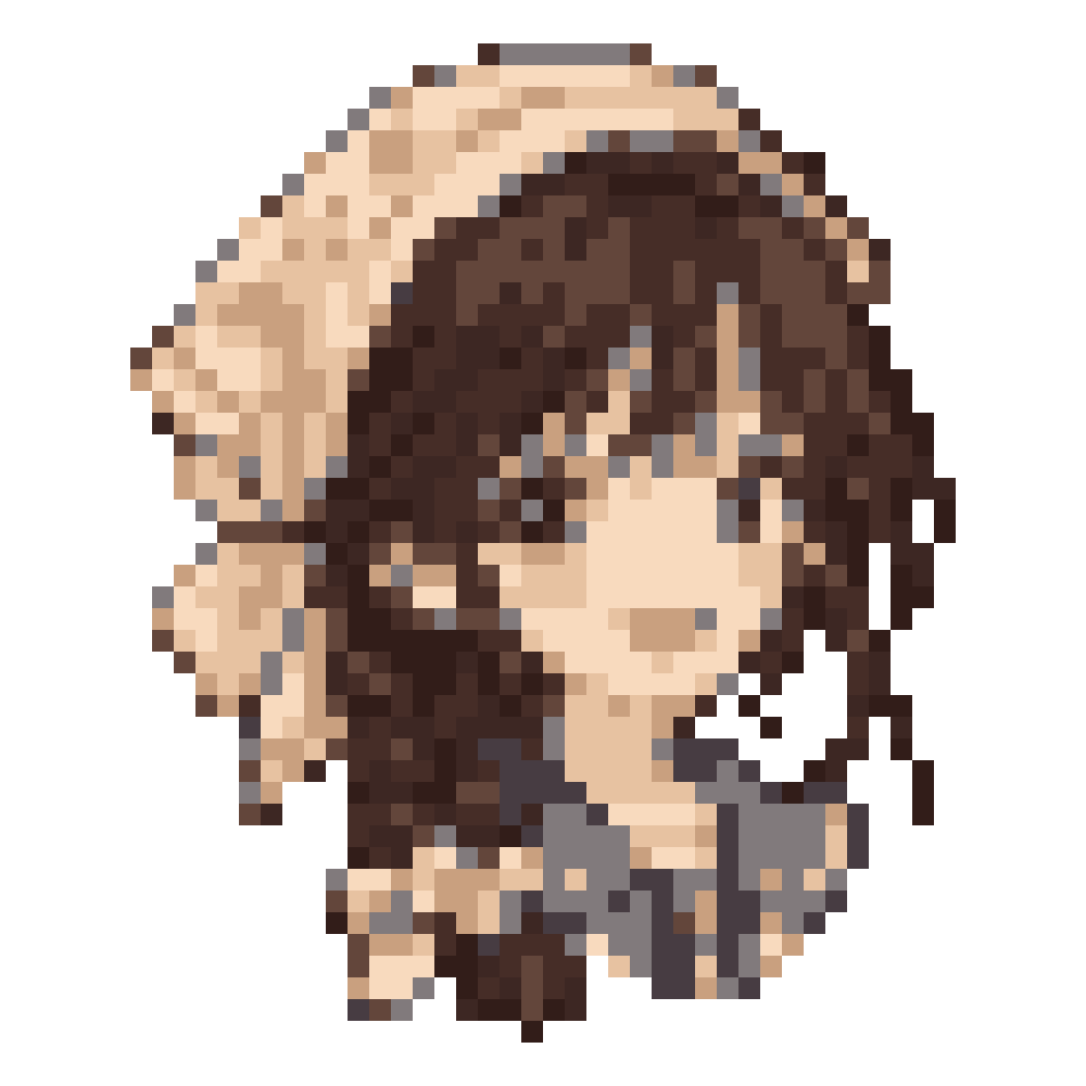 Apricot Desert-Scarf Girl — Youthful Anime Portraits patterns