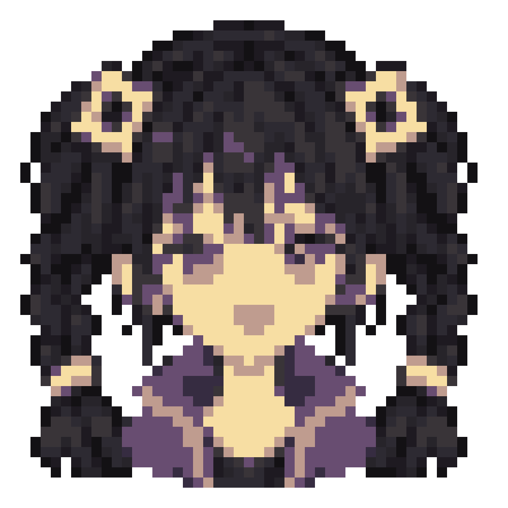Lemon Square-Hair-Clip Girl — Youthful Anime Portraits patterns