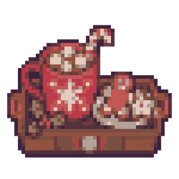Winter Cocoa Tray — Festivals & Celebrations patterns