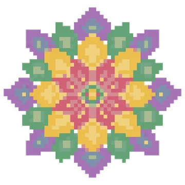 Rangoli Flower Pattern — Festivals & Celebrations patterns