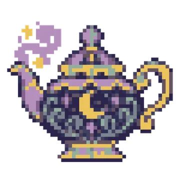 Enchanted Teapot — Cosmic Fantasy patterns
