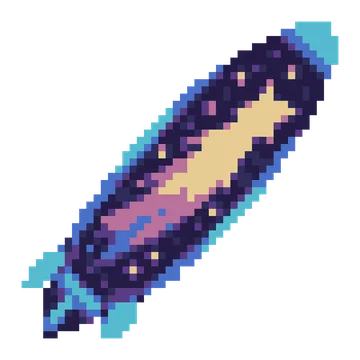 Comet Surfboard — Cosmic Fantasy patterns