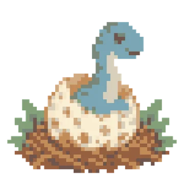 Sauropod Egg Peek — Dinosaur Park patterns