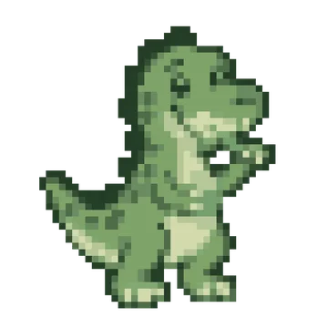 Rex Brushing Teeth — Dinosaur Park patterns