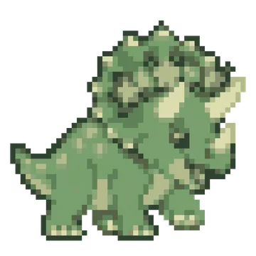 Triceratops Flower Crown — Dinosaur Park patterns