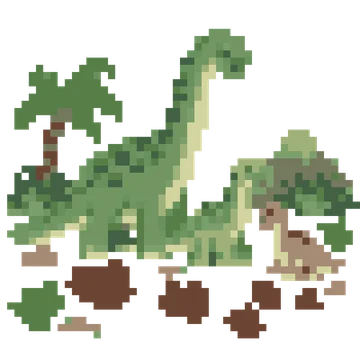 Dinosaur Family Footprints — Dinosaur Park patterns