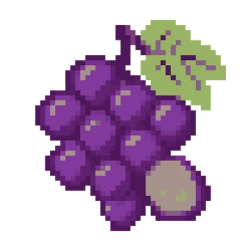 Purple Grape Bunch — Food & Drinks patterns