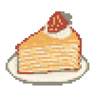 Mille Crepe Slice — Food & Drinks patterns