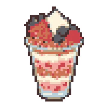 Berry Yogurt Parfait — Food & Drinks patterns