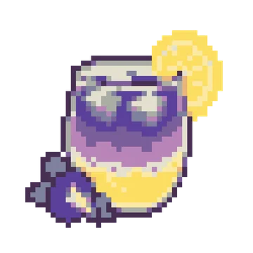 Butterfly Pea Lemon Tea — Food & Drinks patterns