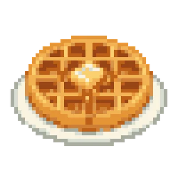 Waffle with Butter — Food & Drinks patterns