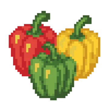 Bell Pepper Trio — Food & Drinks patterns
