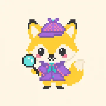 Fox Detective — Kawaii Characters patterns