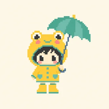 Raincoat Kid — Kawaii Characters patterns