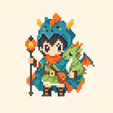 Dragon Tamer — Kawaii Characters patterns