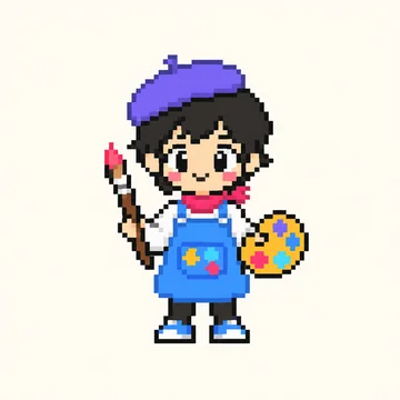 Pixel Painter — Kawaii Characters patterns