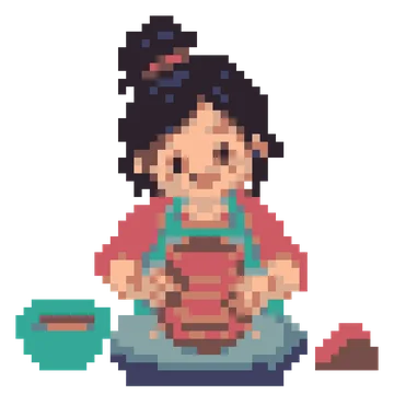Clay Pot Maker — Kawaii Characters patterns