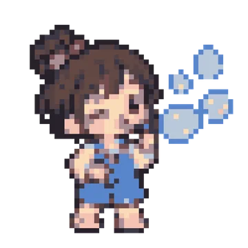 Bubble Blowing Kid — Kawaii Characters patterns