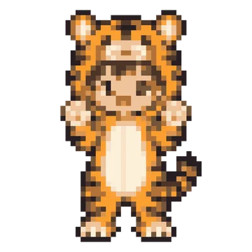 Tiger Onesie Kid — Kawaii Characters patterns