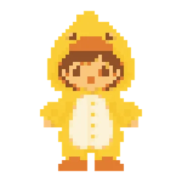 Duck Onesie Kid — Kawaii Characters patterns