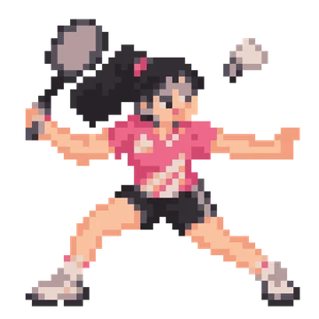 Badminton Player — Kawaii Characters patterns