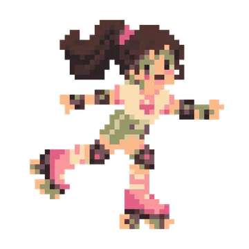 Roller Skating Friend — Kawaii Characters patterns