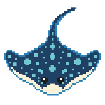 Blue Spotted Stingray — Ocean Wonders patterns