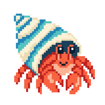 Hermit Crab in Shell — Ocean Wonders patterns