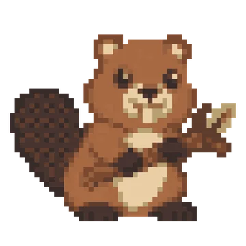 Beaver with Branch — Pet Friends patterns