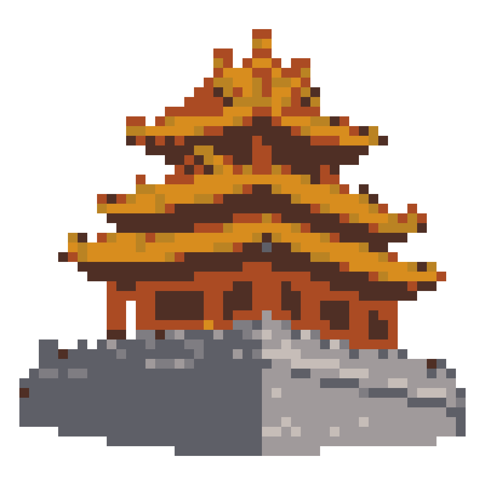 Forbidden City Corner Tower — Pixel World Tour patterns