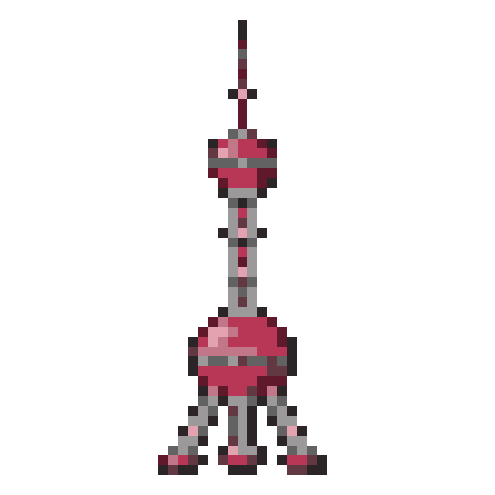 Oriental Pearl Tower — Pixel World Tour patterns