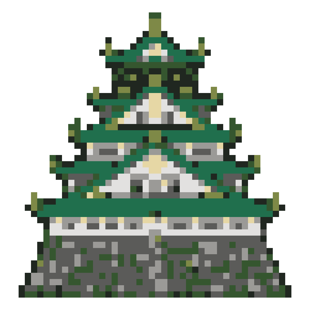 Osaka Castle — Pixel World Tour patterns