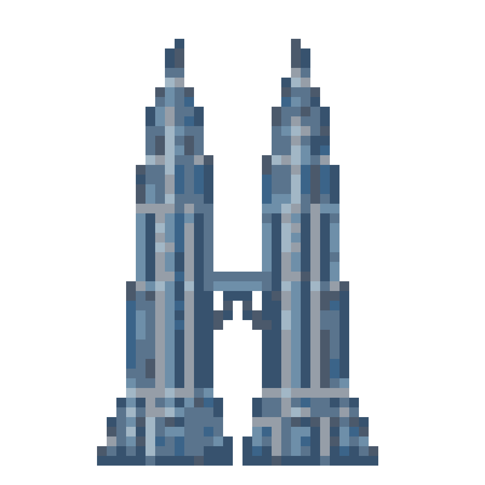 Petronas Twin Towers — Pixel World Tour patterns
