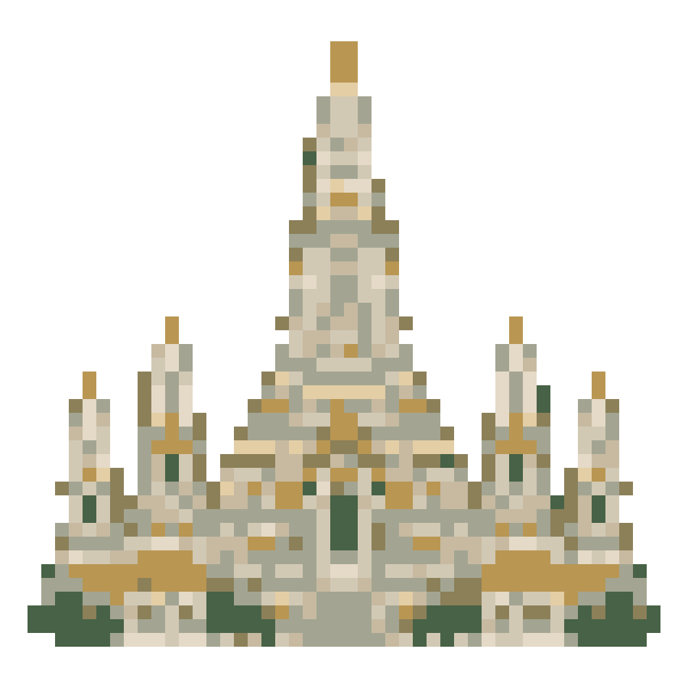 Wat Arun — Pixel World Tour patterns