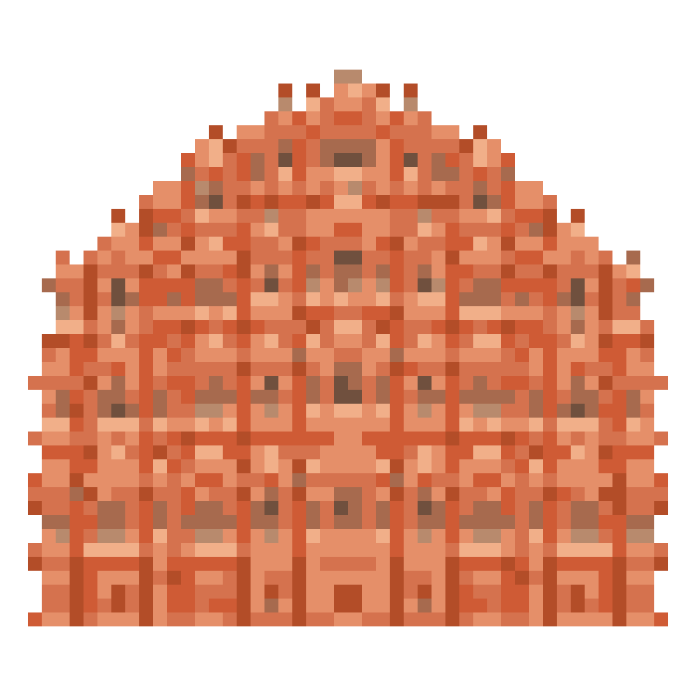 Hawa Mahal — Pixel World Tour patterns