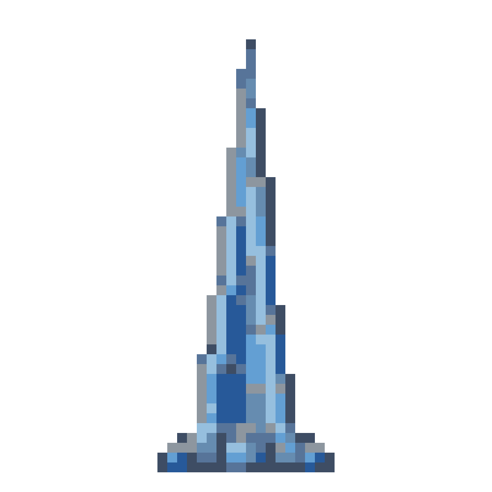 Burj Khalifa — Pixel World Tour patterns