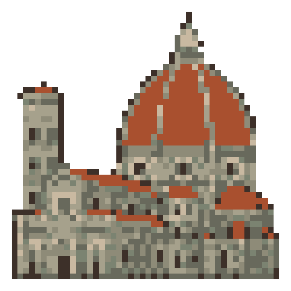 Florence Cathedral — Pixel World Tour patterns