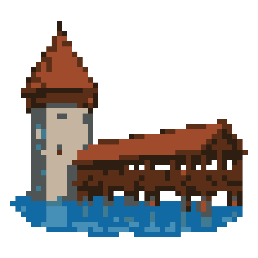Chapel Bridge — Pixel World Tour patterns