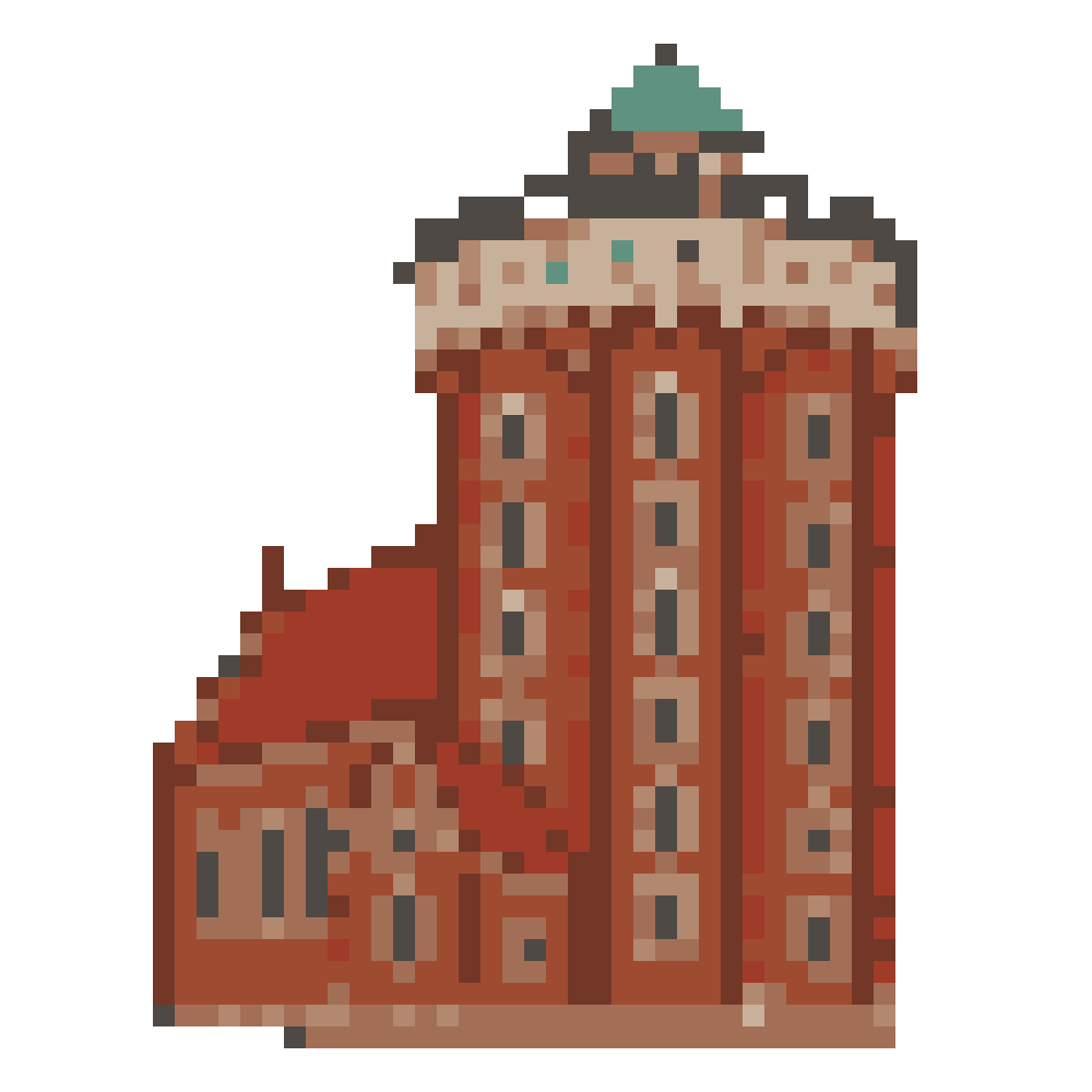 Round Tower, Copenhagen — Pixel World Tour patterns