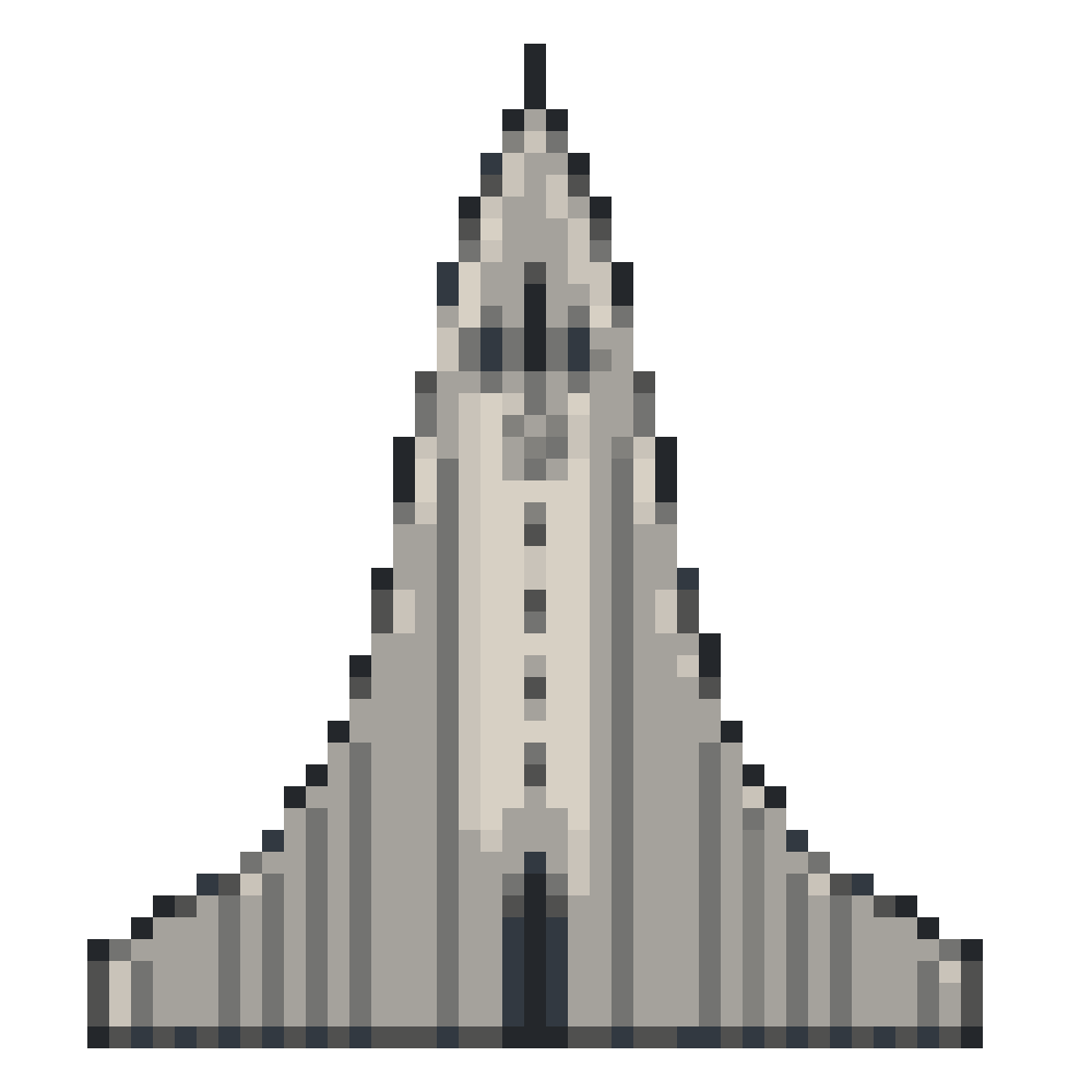 Hallgrímskirkja — Pixel World Tour patterns